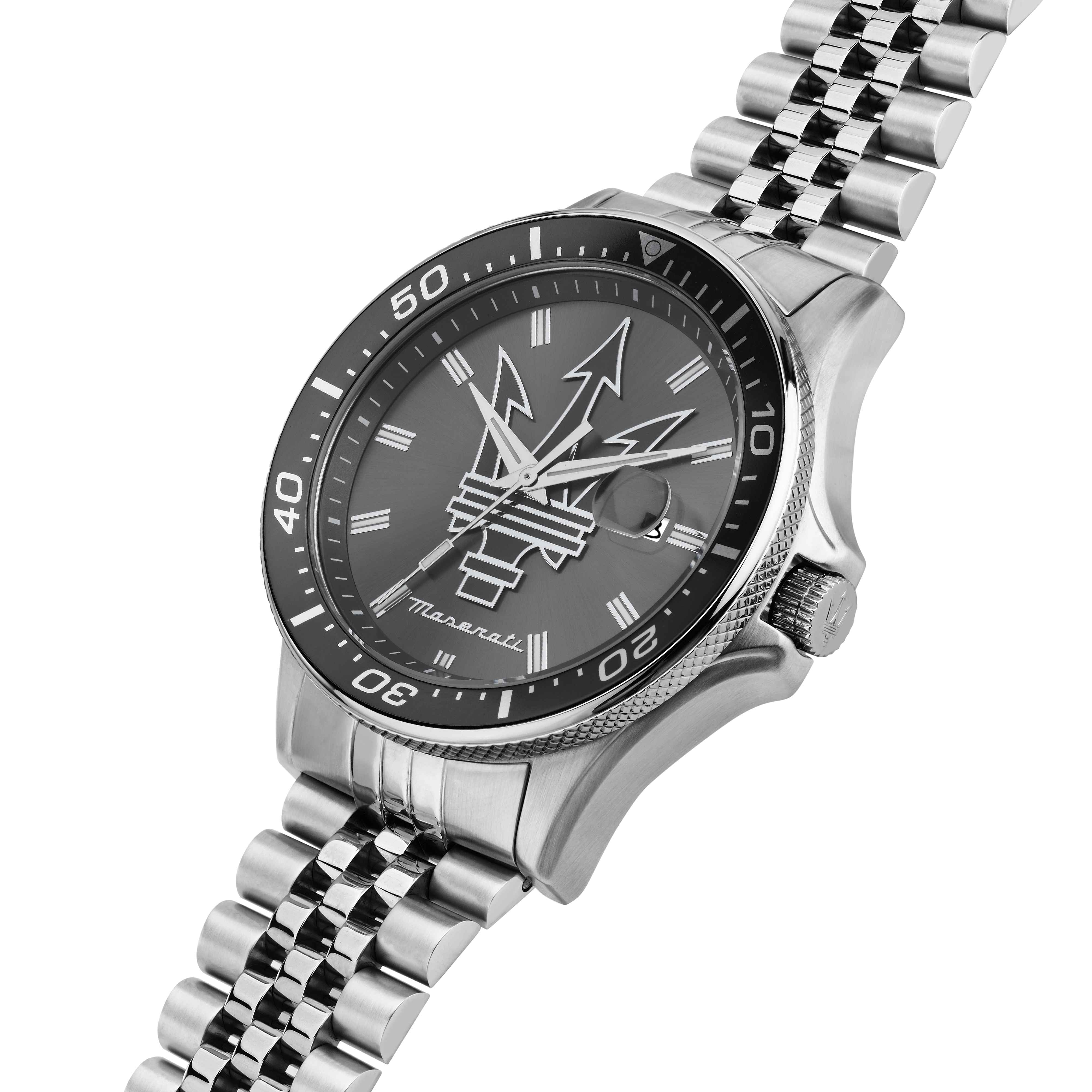 Orologio Uomo Maserati Sfida Acciaio Jubilè Quarzo Grigio Data R8853140010